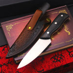 Steak knife + leather case