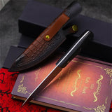 Steak knife + leather case