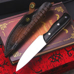 Steak knife + leather case